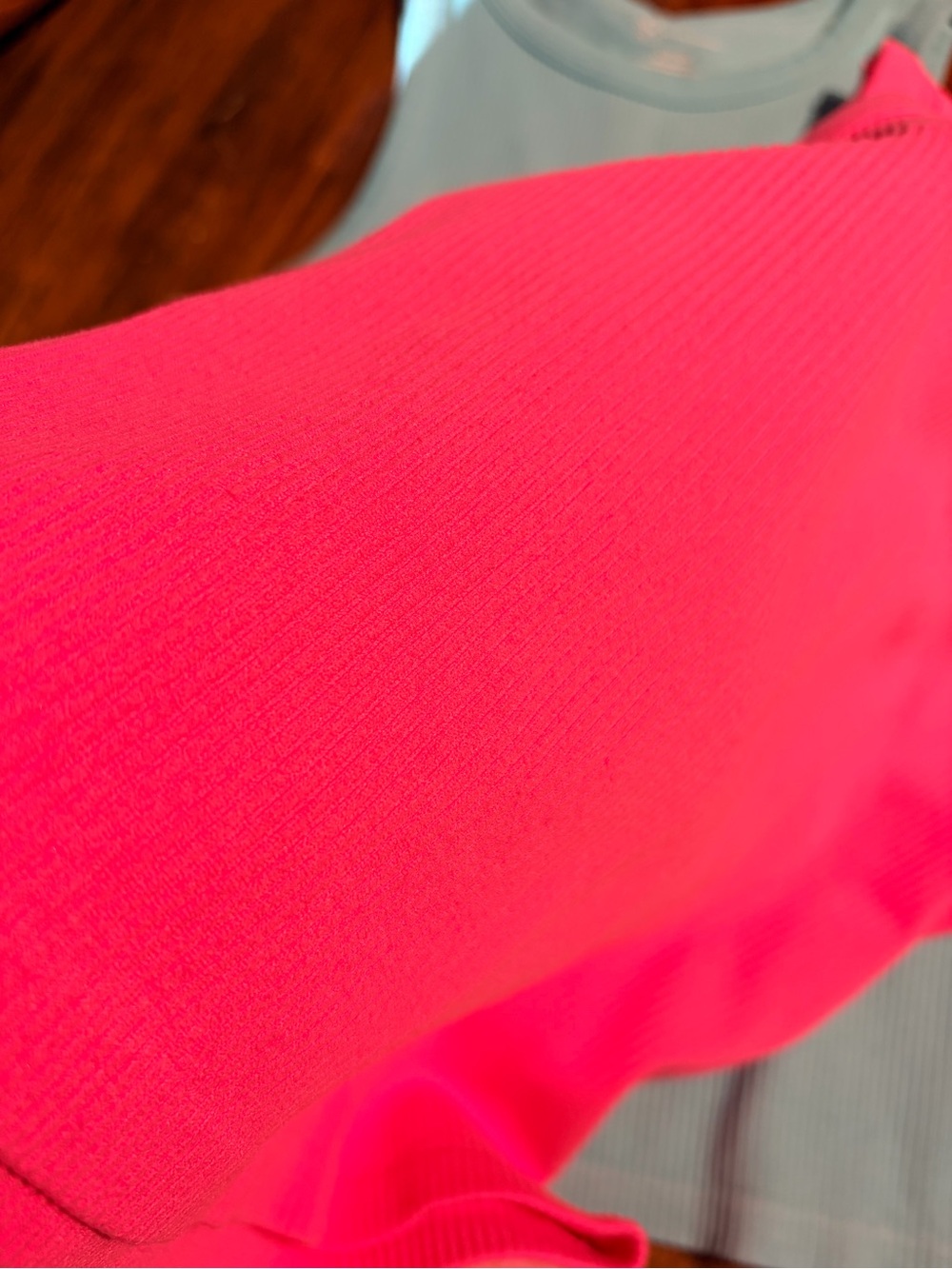 Set of 2 Ribbed Tank Top - Pink & Light Blue - Picture 3 of 5